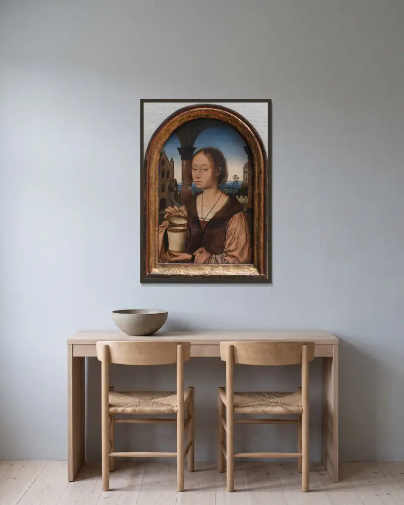 Svatá Marie Magdalena, Quentin Massys v rámu na stěně