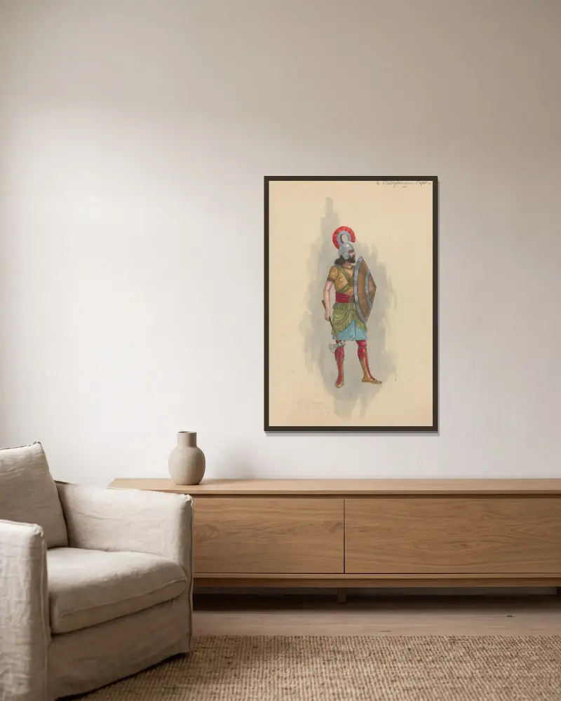 Babylonische Gefangenschaft von Will R. Barnes gerahmt an einer Wand