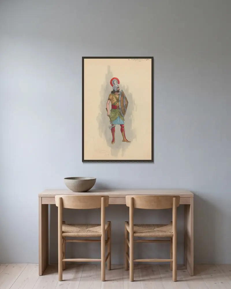 Babylonische Gefangenschaft von Will R. Barnes gerahmt an einer Wand