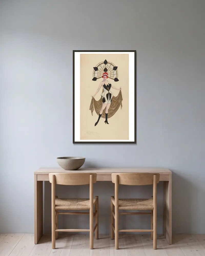 Pik von Will R. Barnes gerahmt an einer Wand