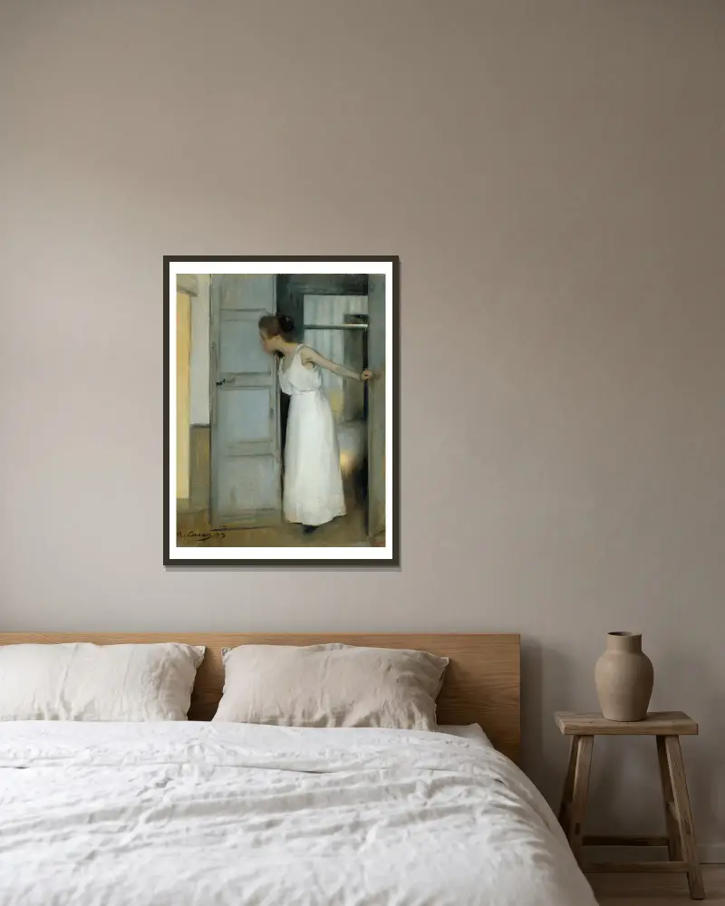 Über meine Leiche von Ramón Casas gerahmt an einer Wand