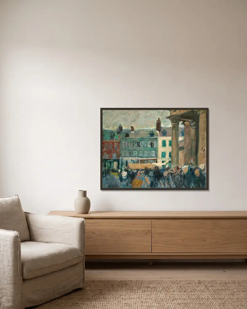 In der Straße von Raoul Dufy gerahmt an einer Wand