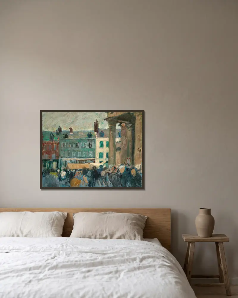 In der Straße von Raoul Dufy gerahmt an einer Wand