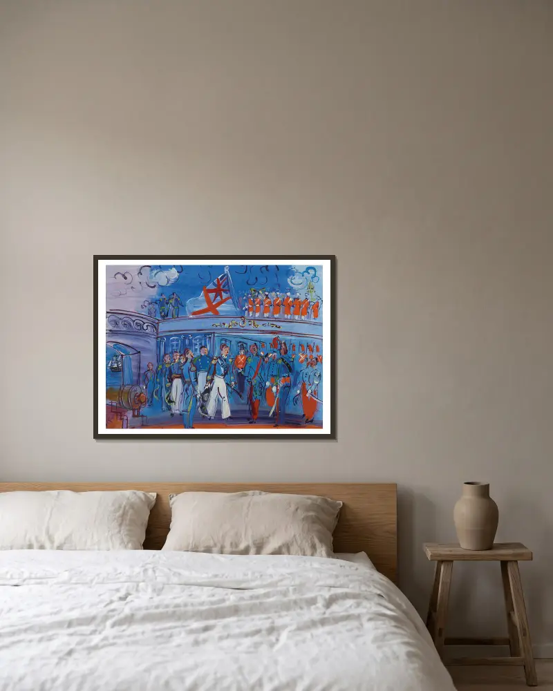 Nach Constantin Guys von Raoul Dufy gerahmt an einer Wand