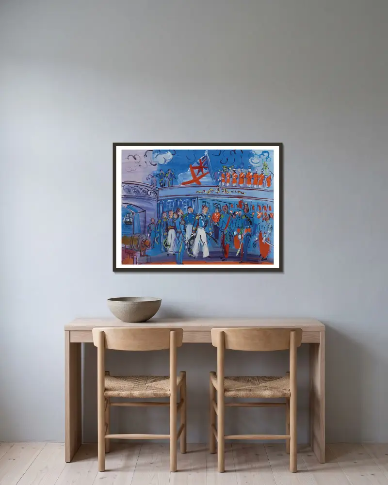 Nach Constantin Guys von Raoul Dufy gerahmt an einer Wand