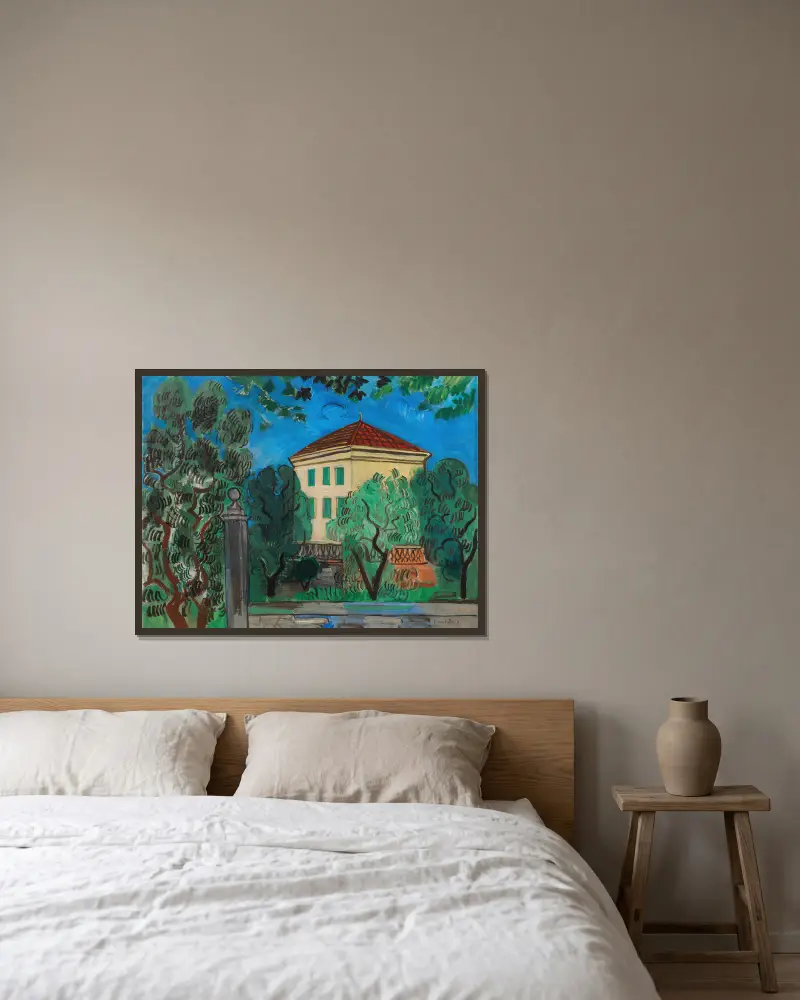 Der Garteneingang von Raoul Dufy gerahmt an einer Wand