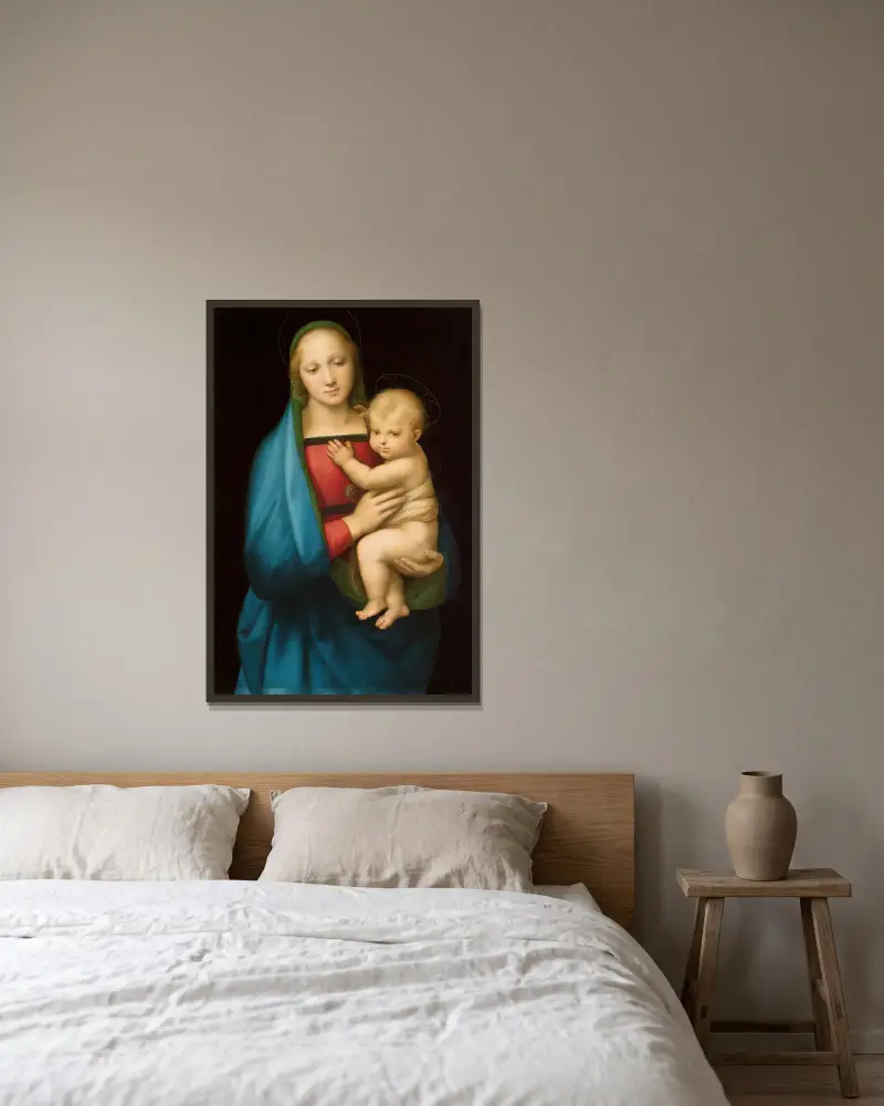 Madonna del Granduca, Raphael w ramie na ścianie