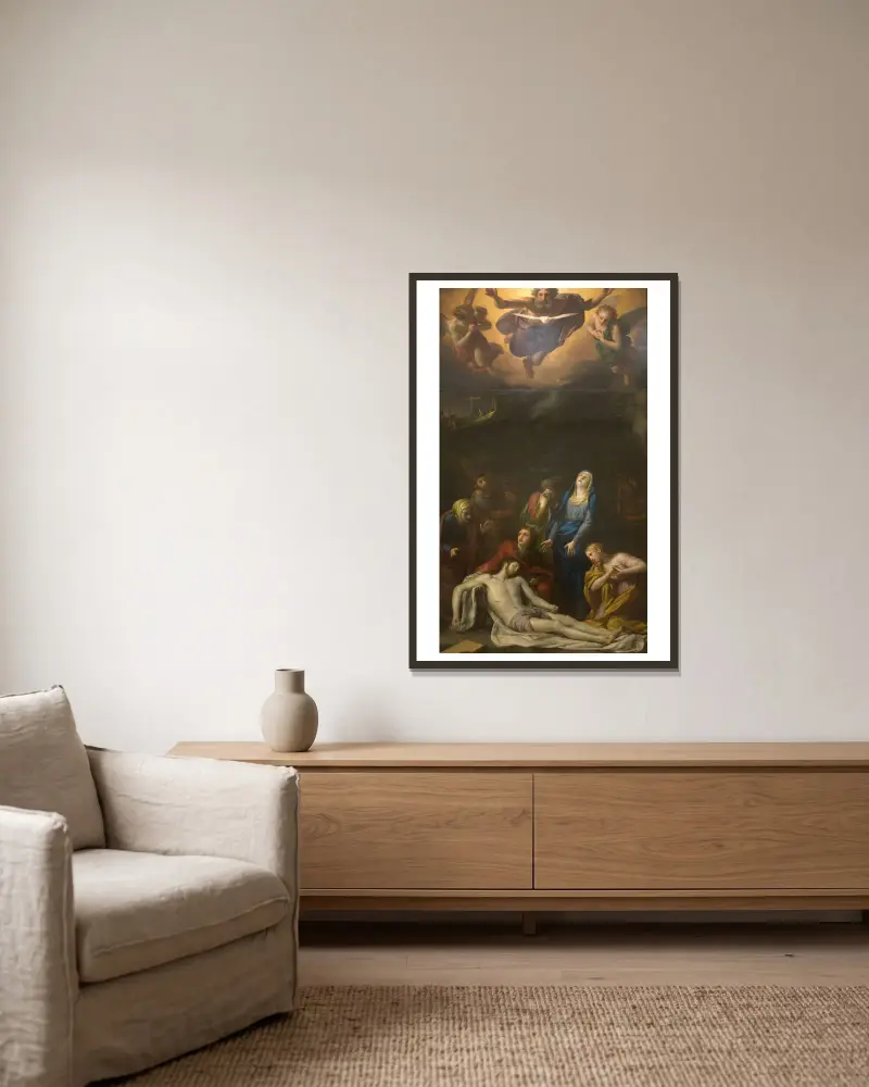 Descent av Anton Raphael Mengs inramad på en vägg