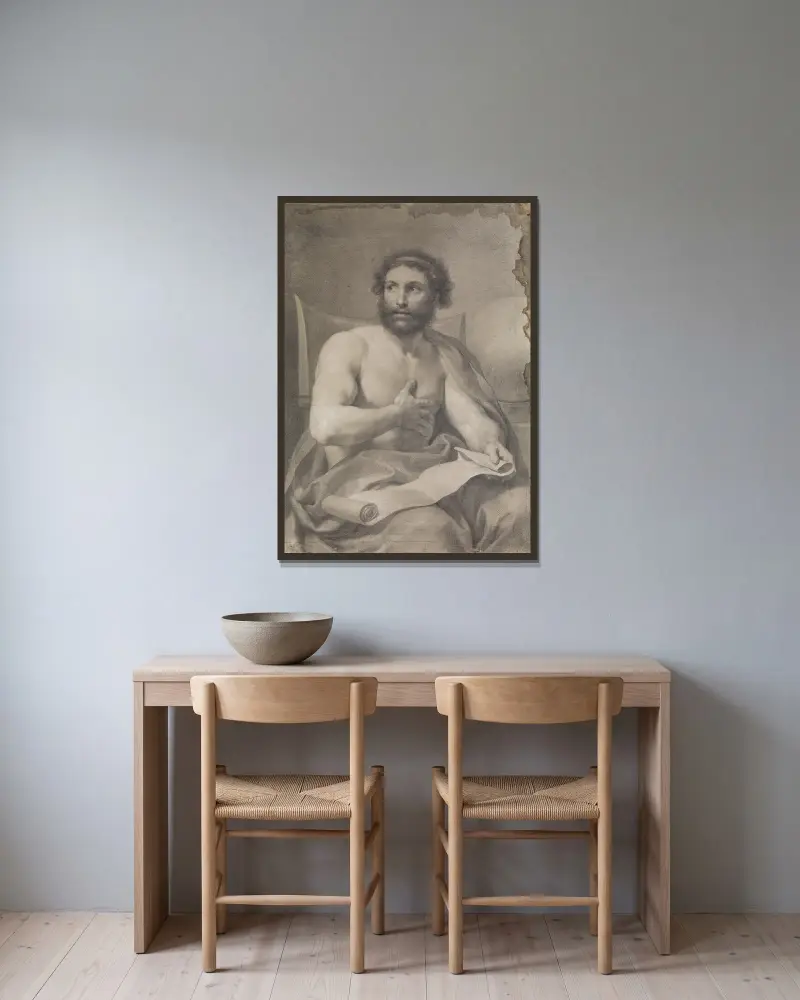 Epiktet, Anton Raphael Mengs w ramie na ścianie