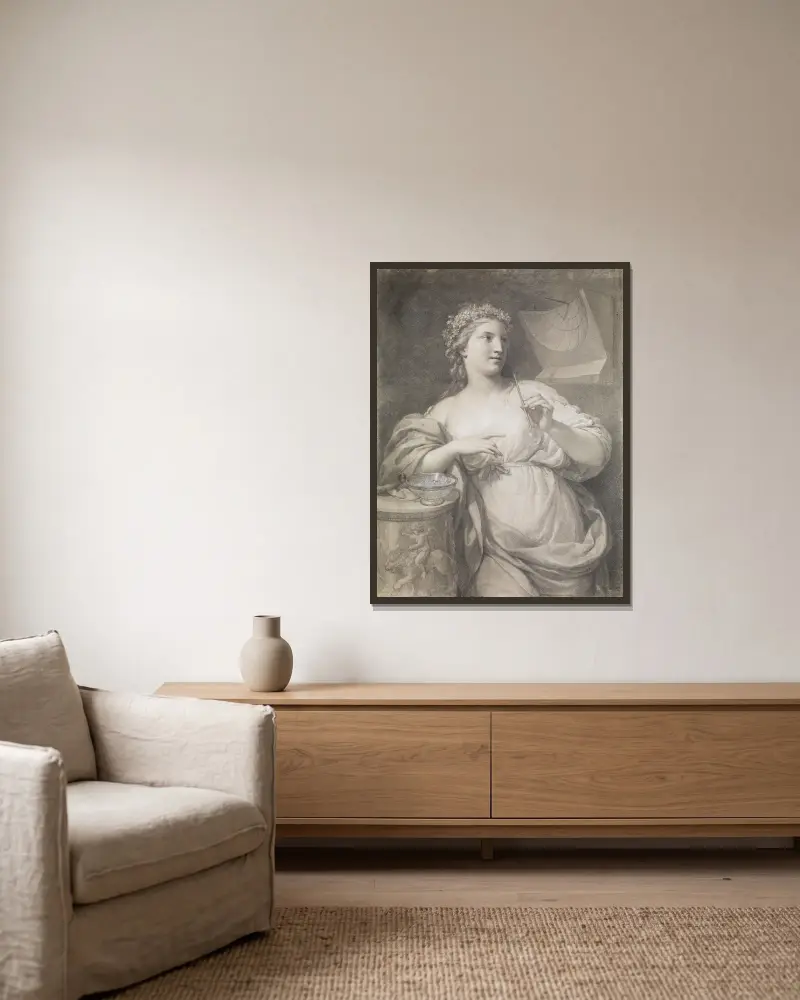 Griechische Tänzerin, Anton Raphael Mengs v rámu na stěně