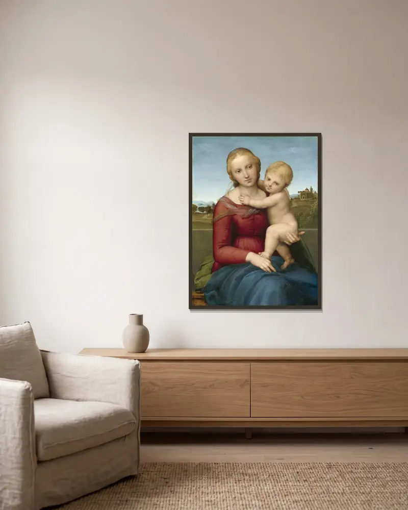 Madonna Cowper, Raphael v rámu na stěně