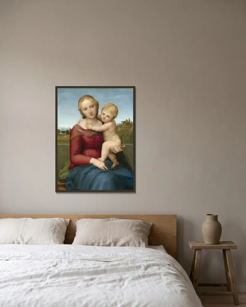 Madonna Cowper, Raphael v rámu na stěně