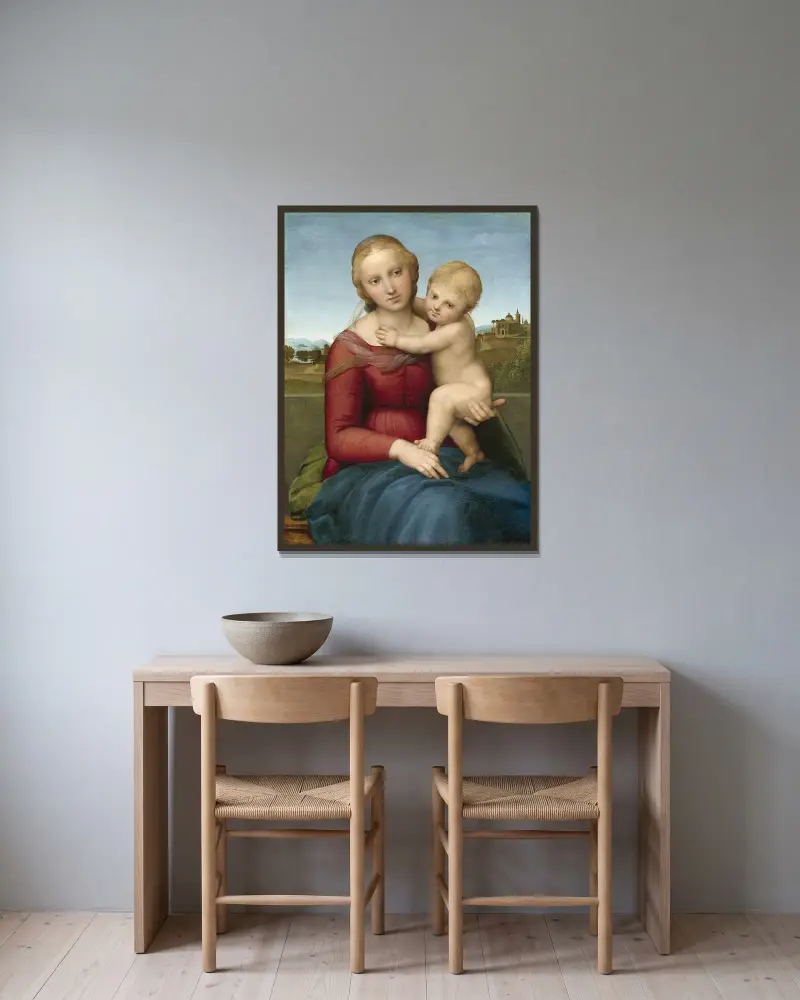 Madonna Cowper, Raphael v rámu na stěně