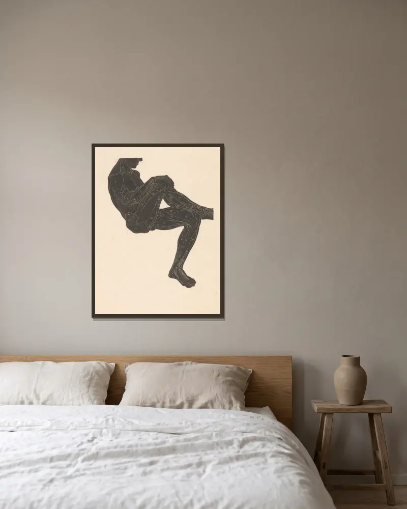 Studie der Bein- und Armmuskeln – Nr. 2 von Reijer Stolk gerahmt an einer Wand