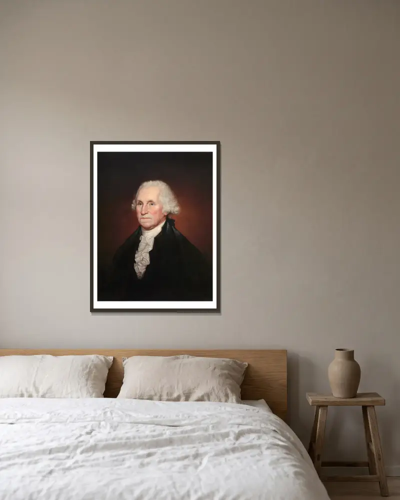 George Washington, – Nr. 1, Rembrandt Peale v rámu na stěně