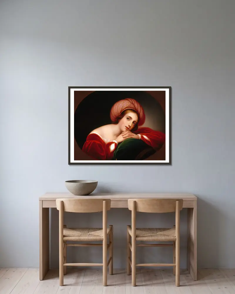 Portret idealizowany, Rembrandt Peale w ramie na ścianie