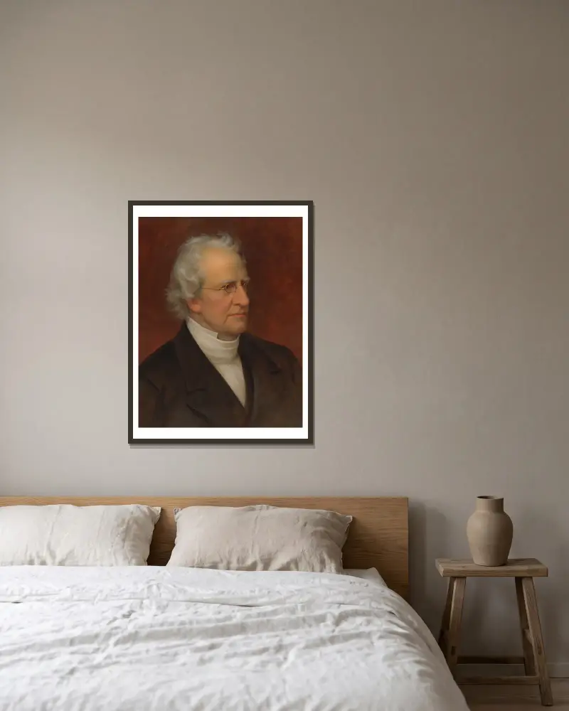 Porträt von Charles Hodge von Rembrandt Peale gerahmt an einer Wand