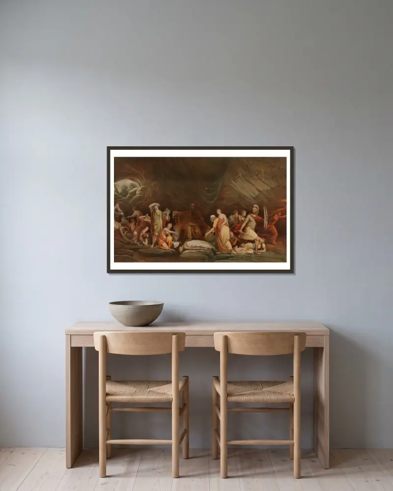 Dödens hov av Rembrandt Peale inramad på en vägg