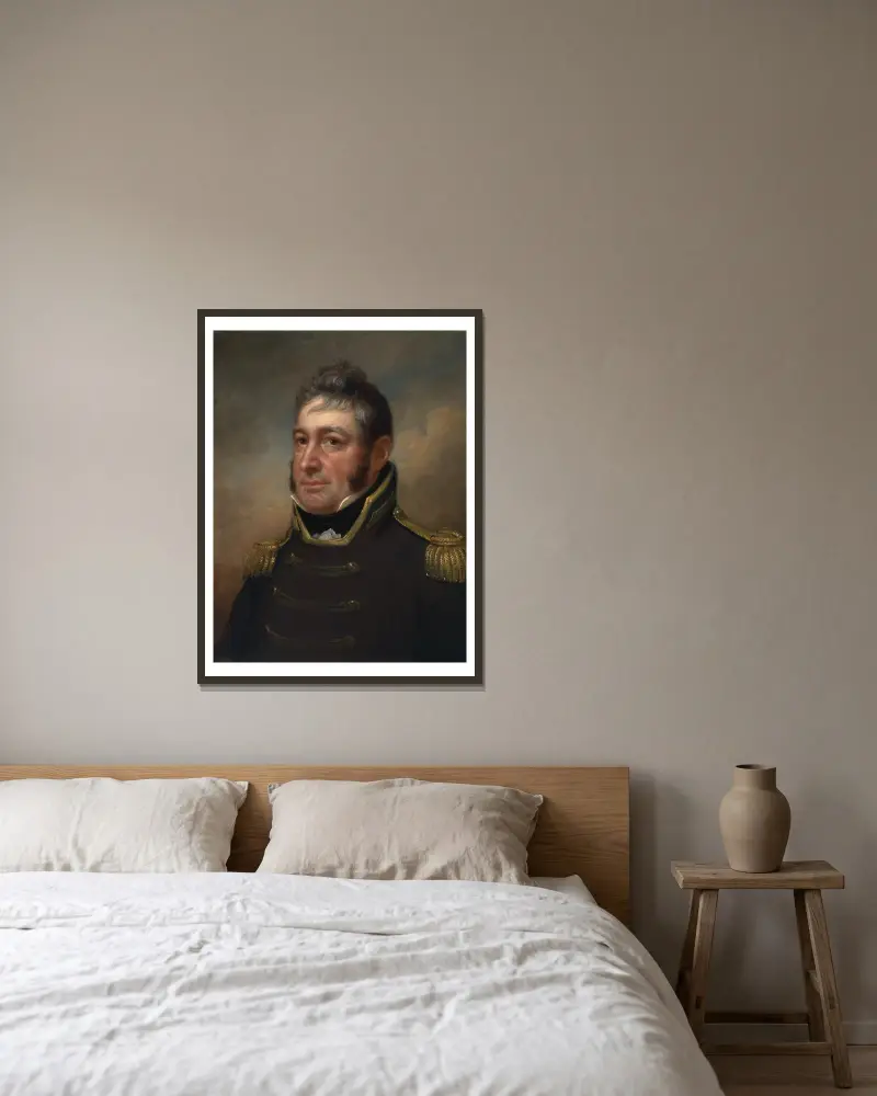 William Bainbridge von Rembrandt Peale gerahmt an einer Wand