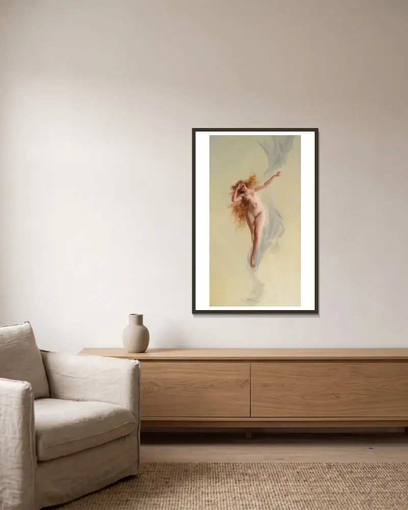 Úsvit, Luis Ricardo Falero v rámu na stěně
