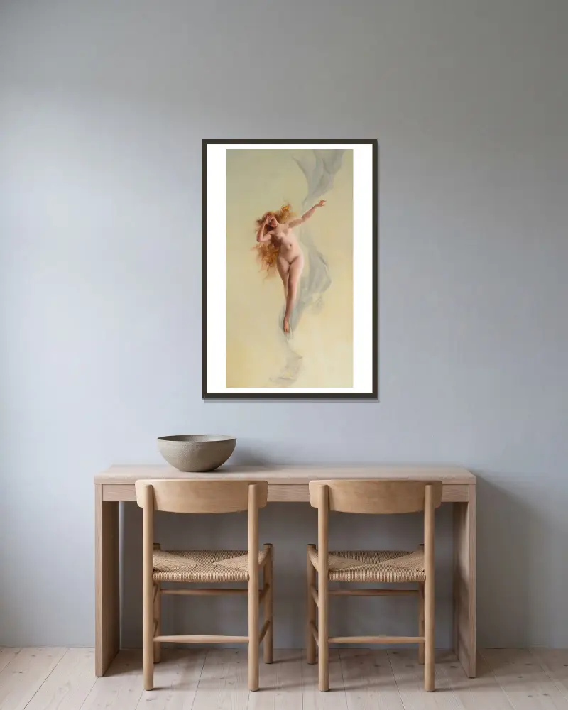 Úsvit, Luis Ricardo Falero v rámu na stěně
