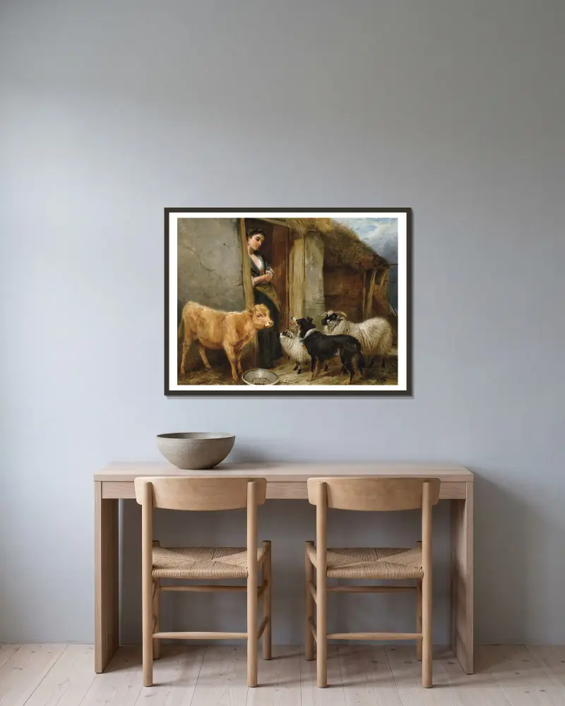 The shepherd’s home av Richard Ansdell inramad på en vägg