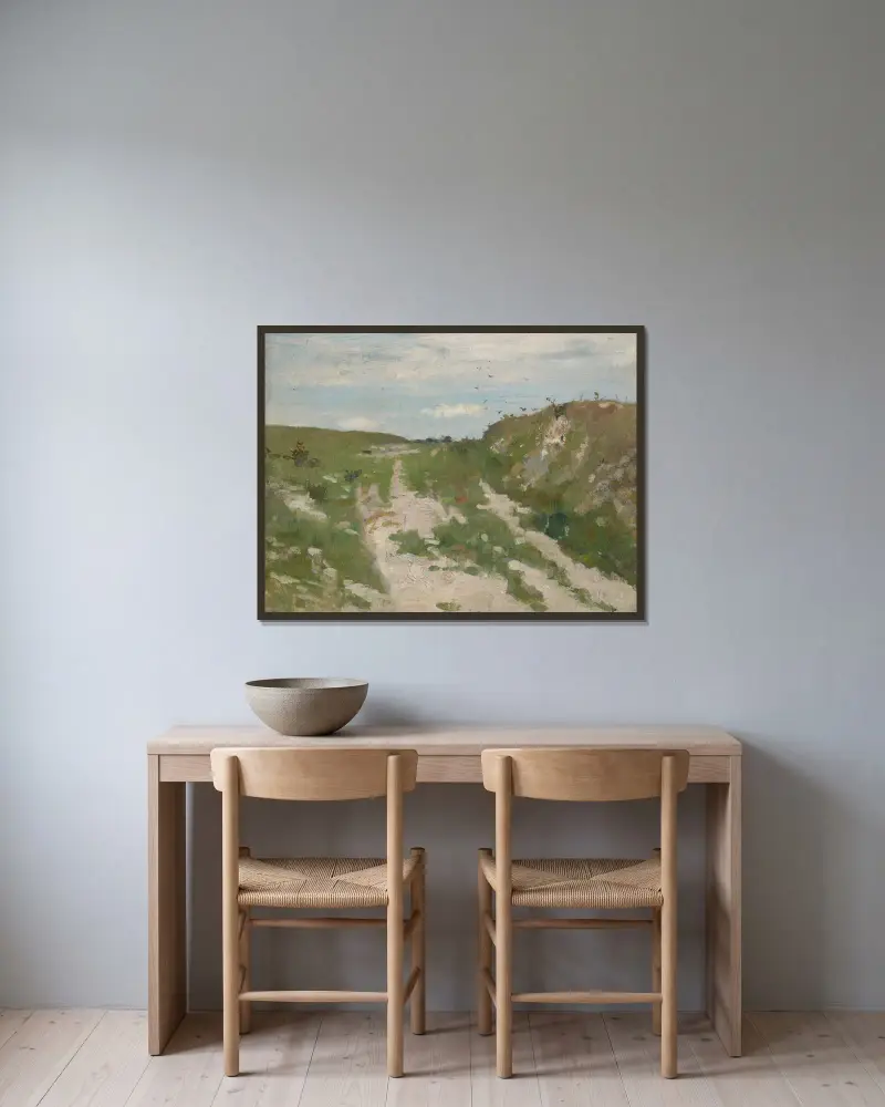 Concarneau Bretagne av Richard Bergh inramad på en vägg