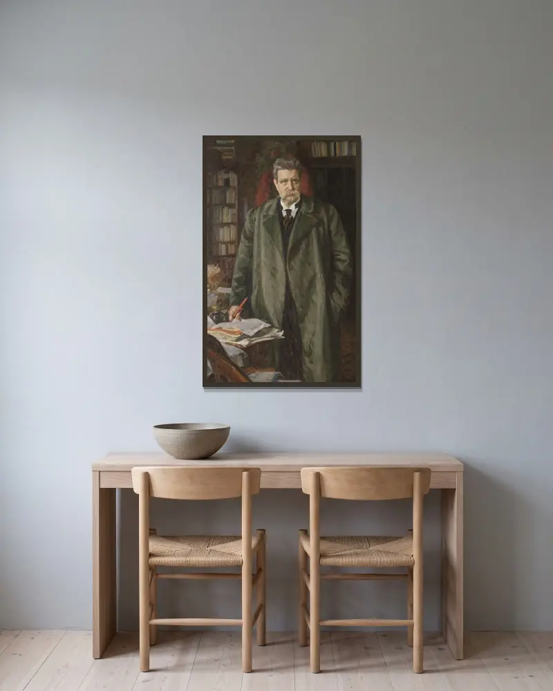 Hjalmar Branting, Richard Bergh v rámu na stěně