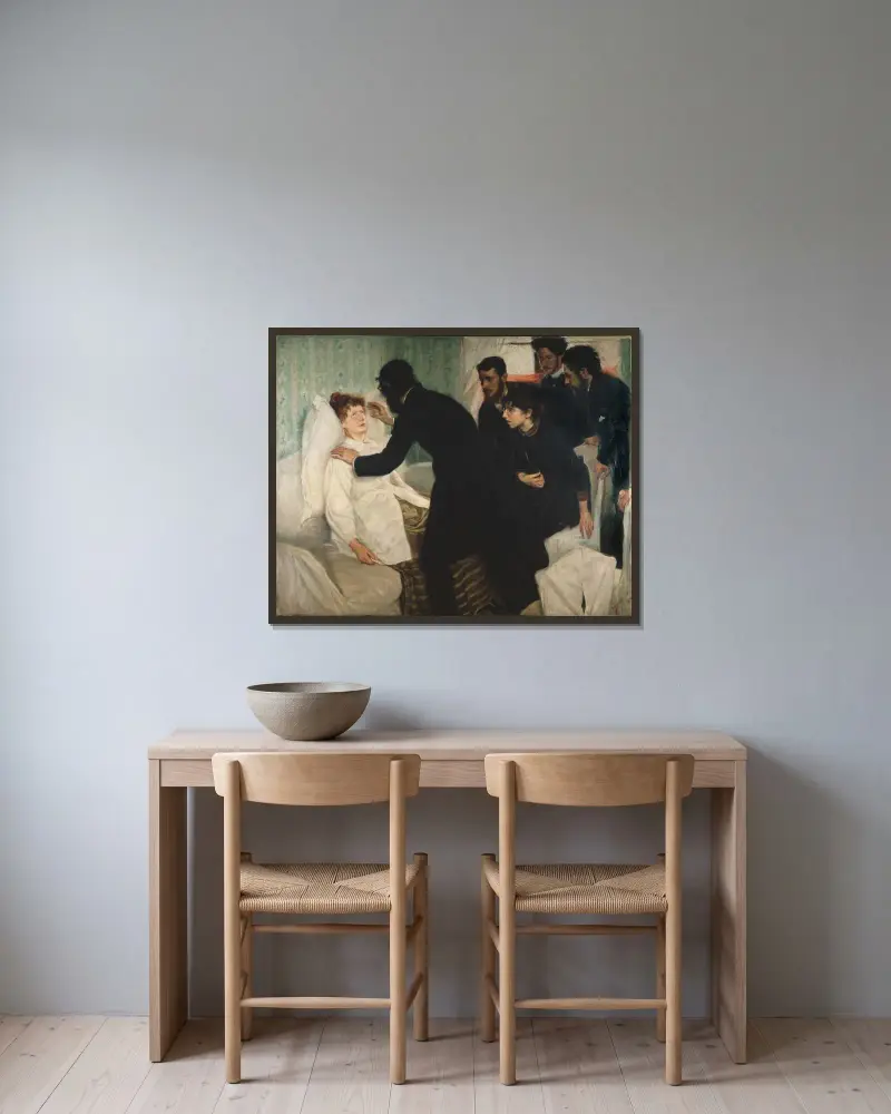 Hypnotic Séance, Richard Bergh v rámu na stěně