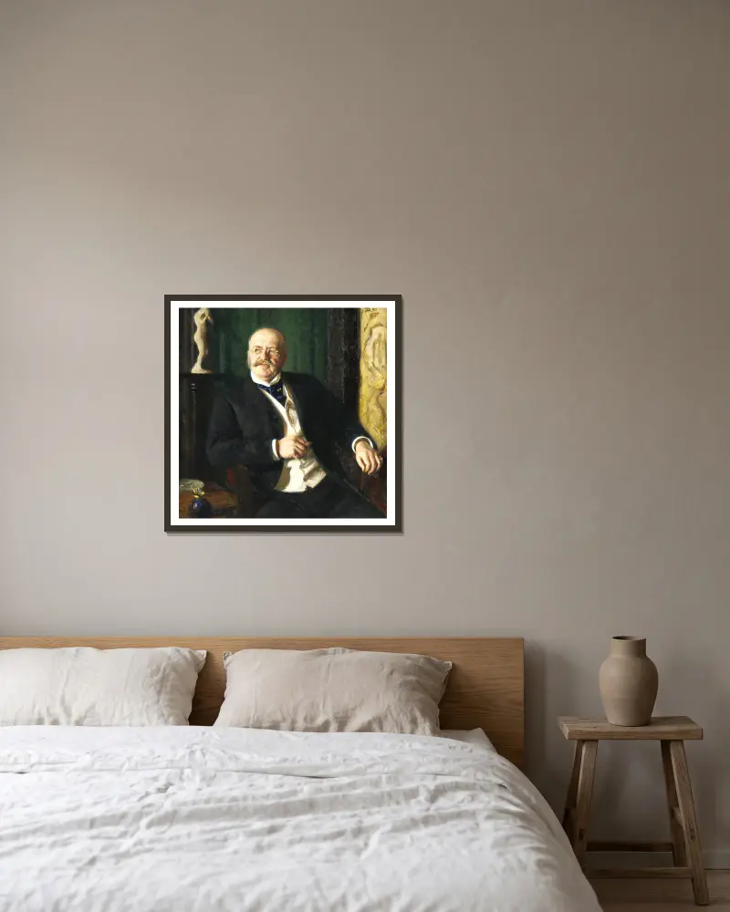 Julius Caspar, Merchant von Richard Bergh gerahmt an einer Wand