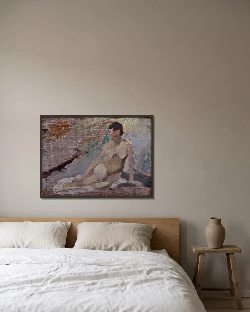 Model Study, Richard Bergh v rámu na stěně