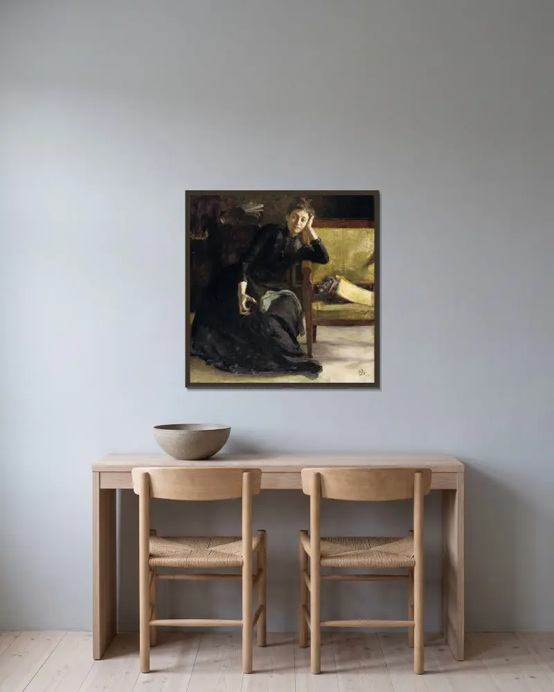 The Artist Eva Bonnier, Richard Bergh v rámu na stěně