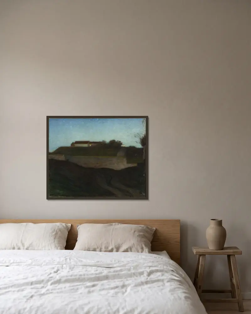 The Fortress of Varberg, Richard Bergh v rámu na stěně