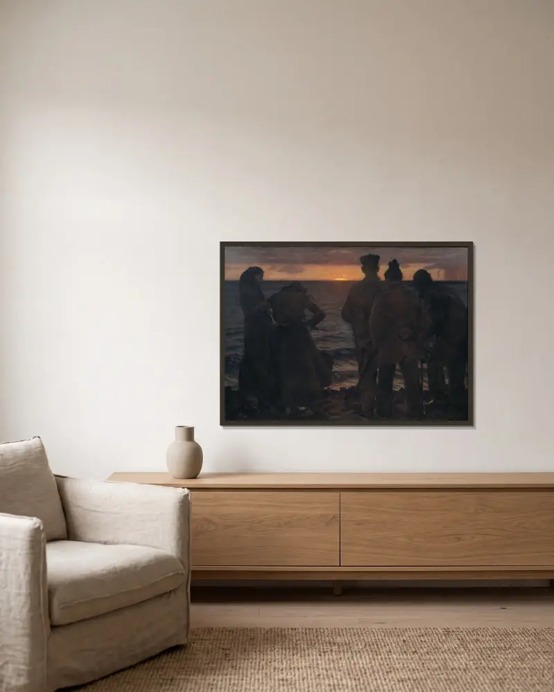 The Old People by the Beach, Richard Bergh v rámu na stěně