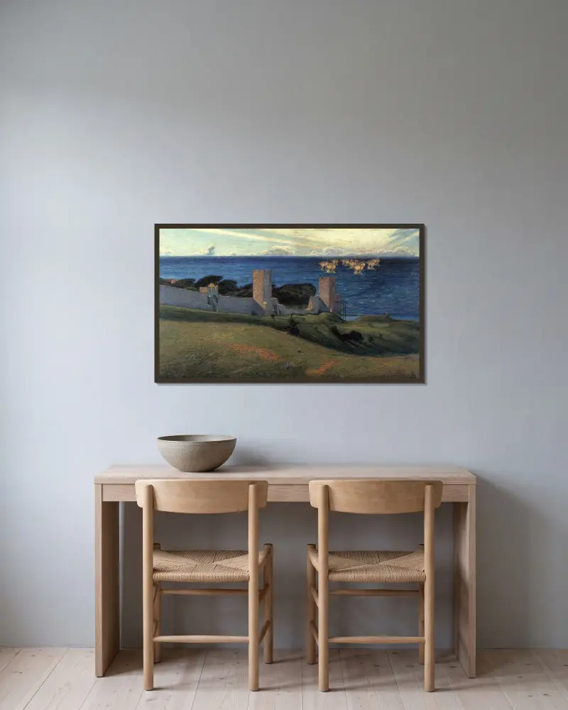 Vision. Scene from Visby, Richard Bergh v rámu na stěně
