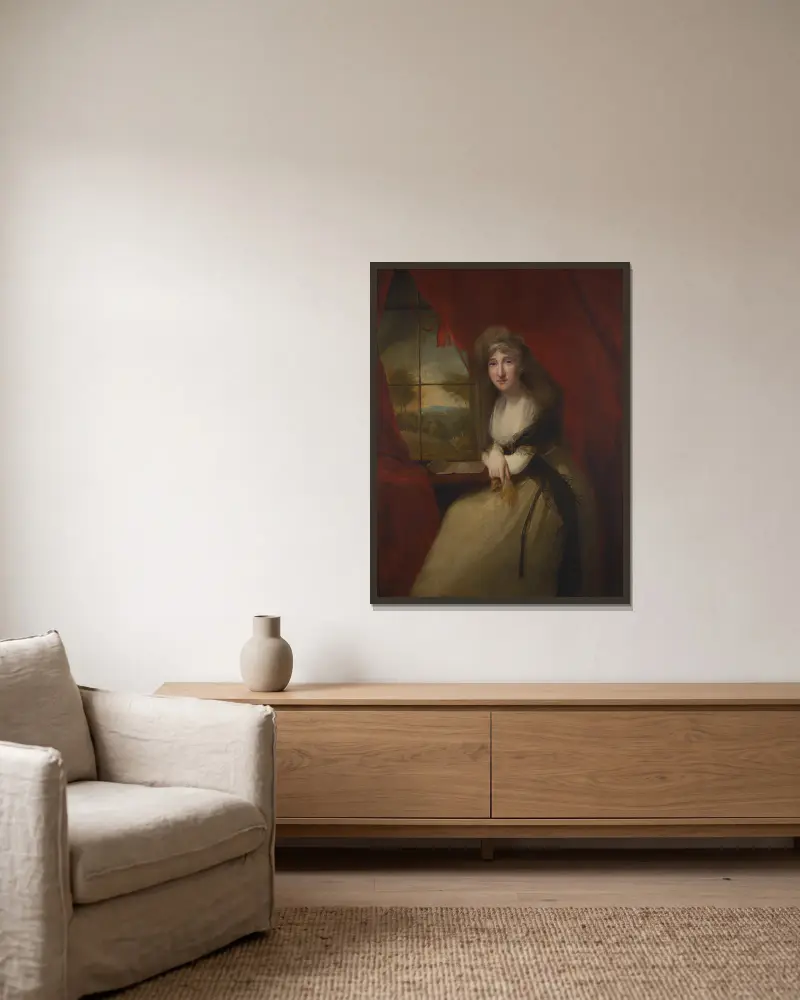 Miss Pocklington, später Lady Martin von Richard Cosway gerahmt an einer Wand