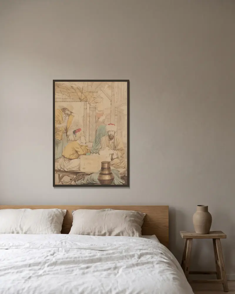 Východní písař dopisů, Richard Dadd v rámu na stěně
