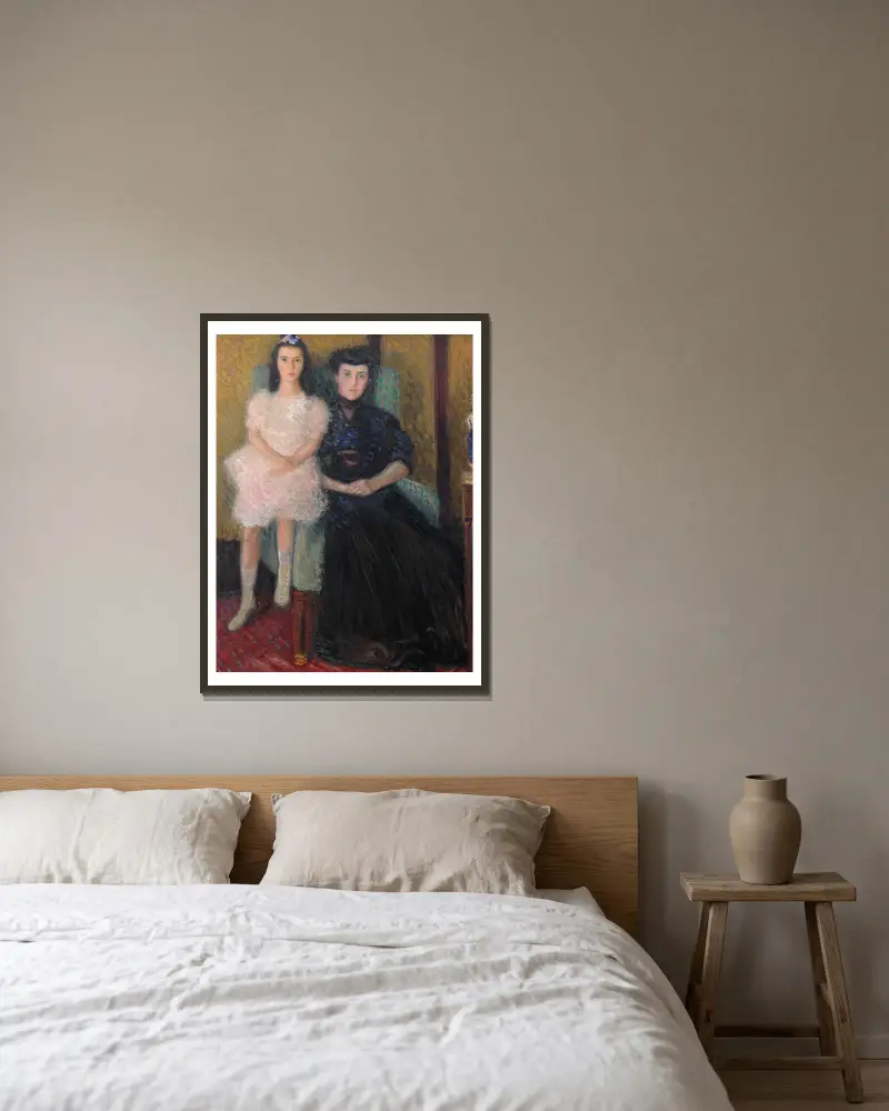 Matka a dcera, Richard Gerstl v rámu na stěně