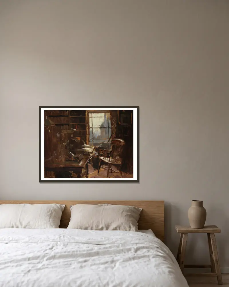 Studieovna Charlese Bradlaugha, Walter Richard Sickert v rámu na stěně