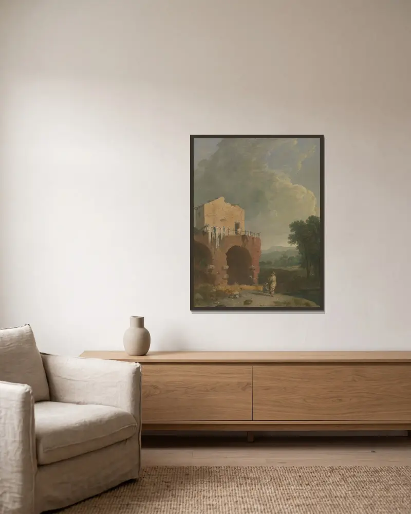 Hadrian’s Villa av Richard Wilson inramad på en vägg