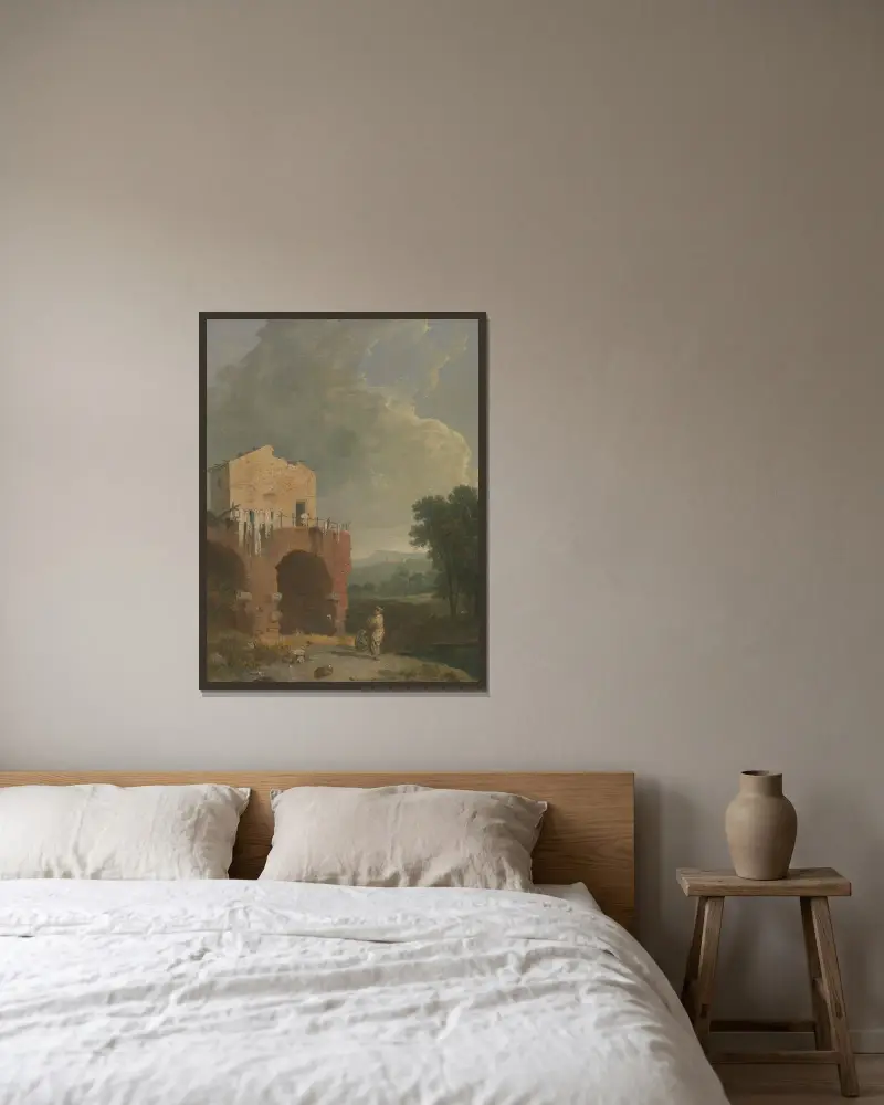 Hadrian’s Villa av Richard Wilson inramad på en vägg