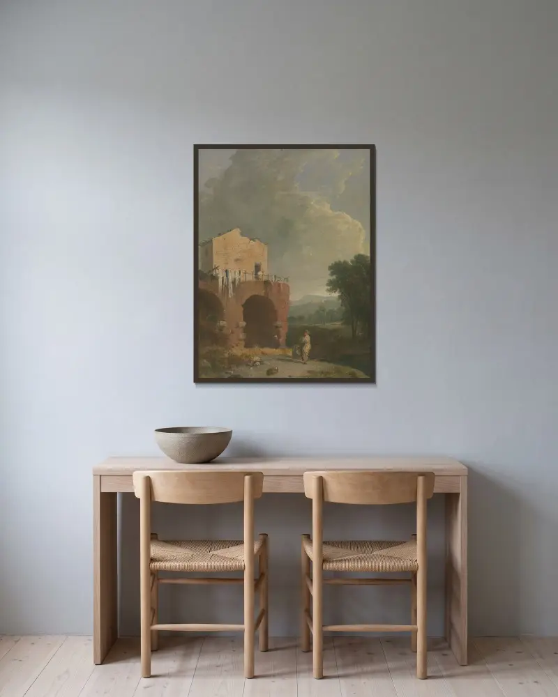 Hadrian’s Villa av Richard Wilson inramad på en vägg