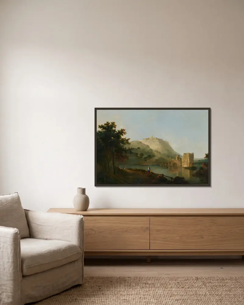 Landscape, Richard Wilson v rámu na stěně