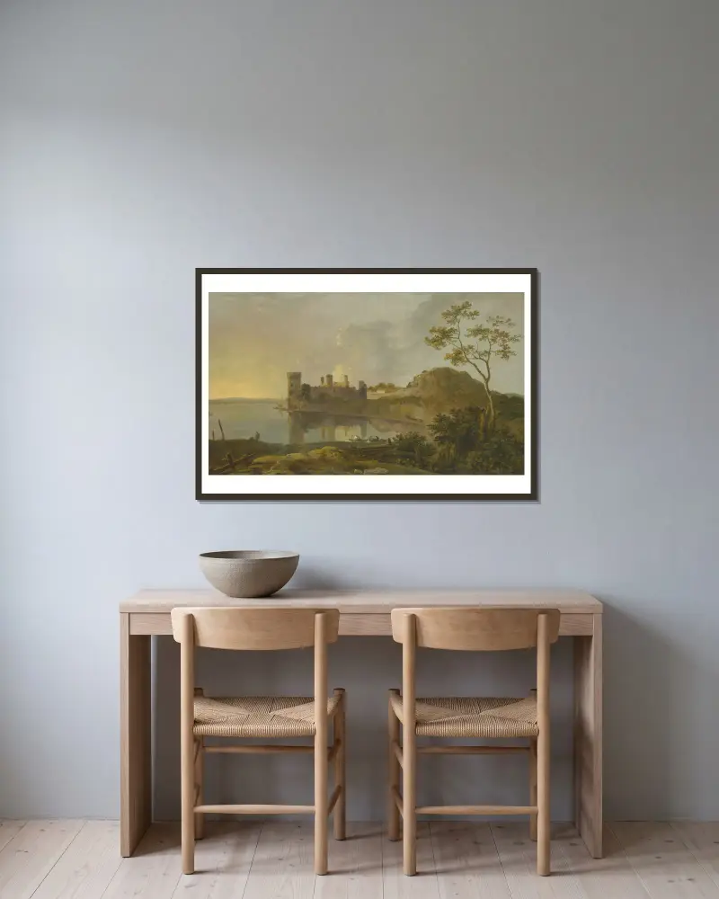 Letni wieczór (Zamek Caernarfon), Richard Wilson w ramie na ścianie