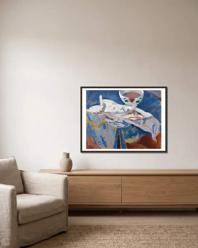 Schellfisch von Rik Wouters gerahmt an einer Wand