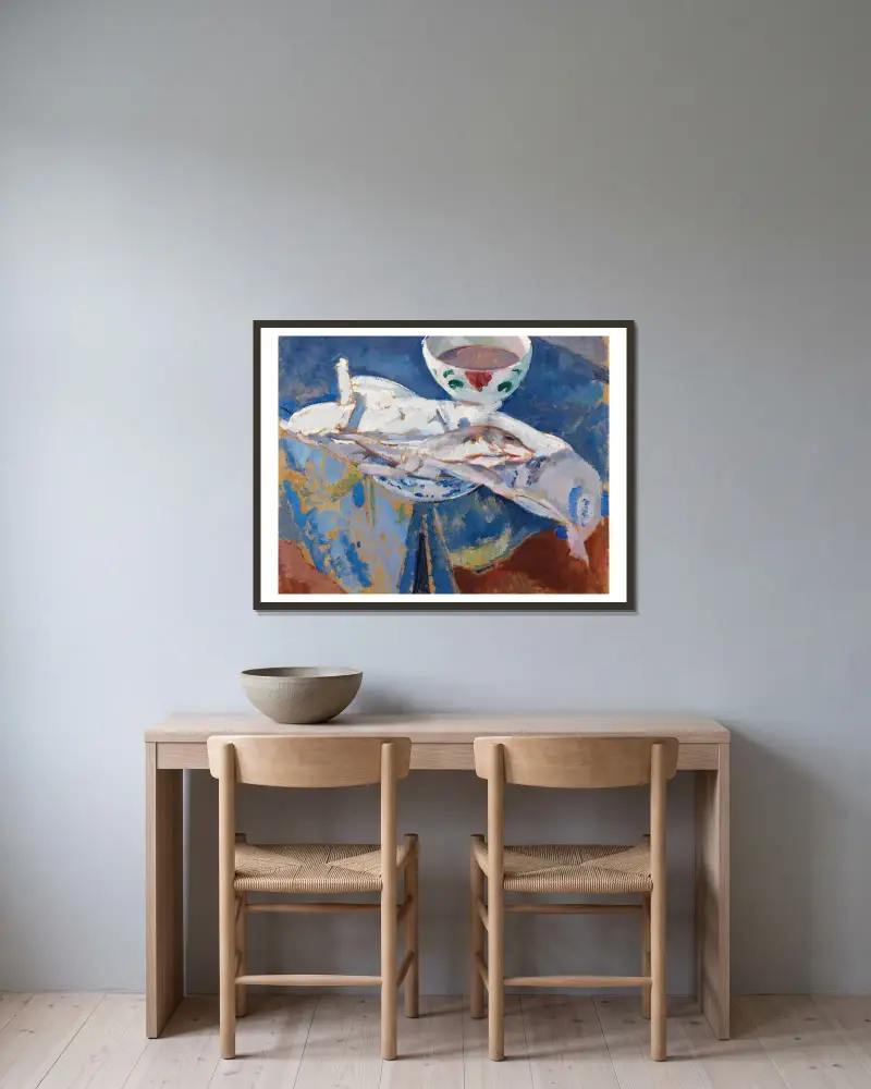 Schellfisch von Rik Wouters gerahmt an einer Wand