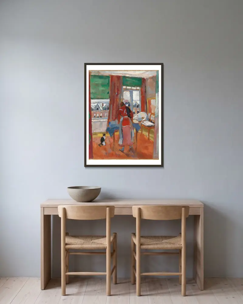 Bügeln von Rik Wouters gerahmt an einer Wand