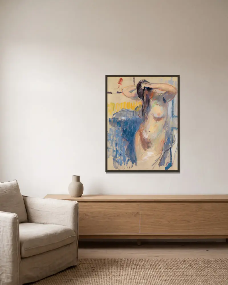 Aktstudie von Rik Wouters gerahmt an einer Wand