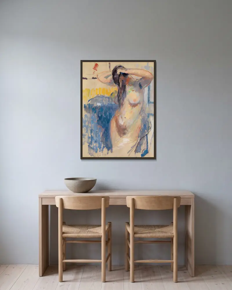 Aktstudie von Rik Wouters gerahmt an einer Wand