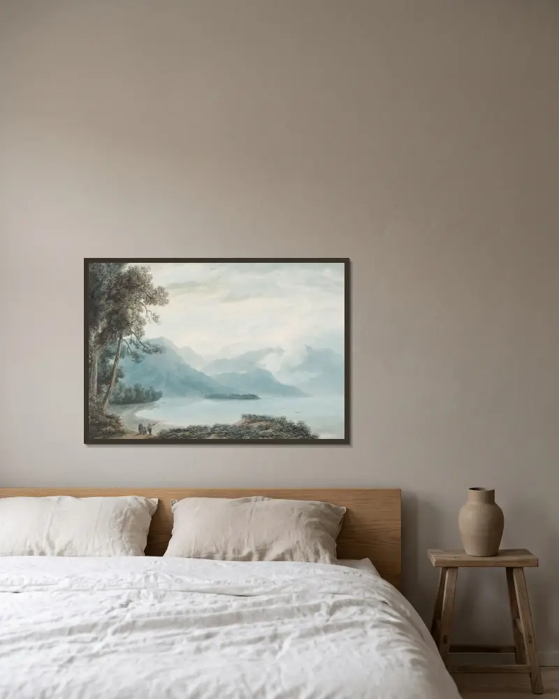 Isola Bella, Lago Maggiore von John Robert Cozens gerahmt an einer Wand